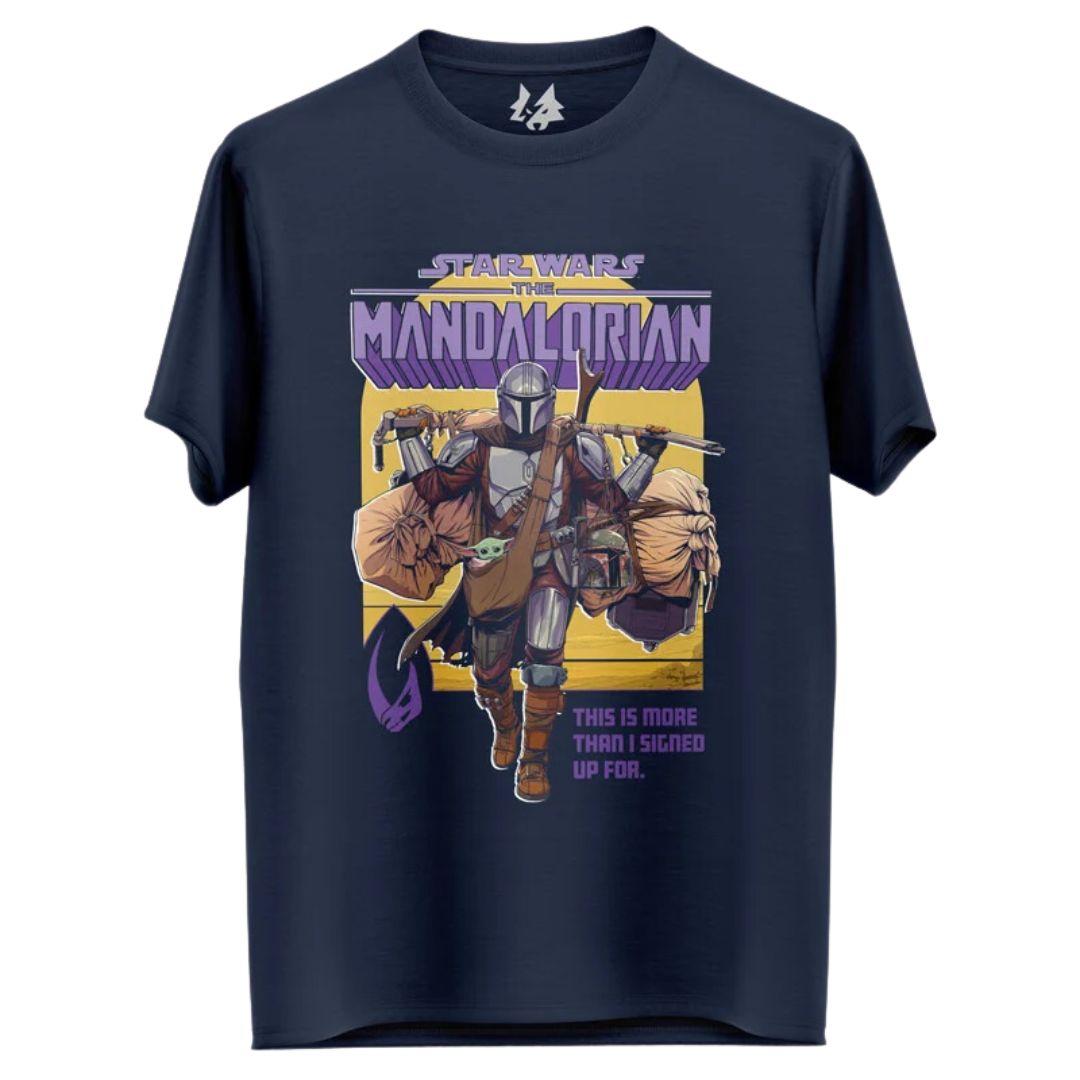 THE MANDALORIAN: SIGNED UP - STAR WARS OFFICIAL T-SHIRT -Redwolf - India - www.superherotoystore.com