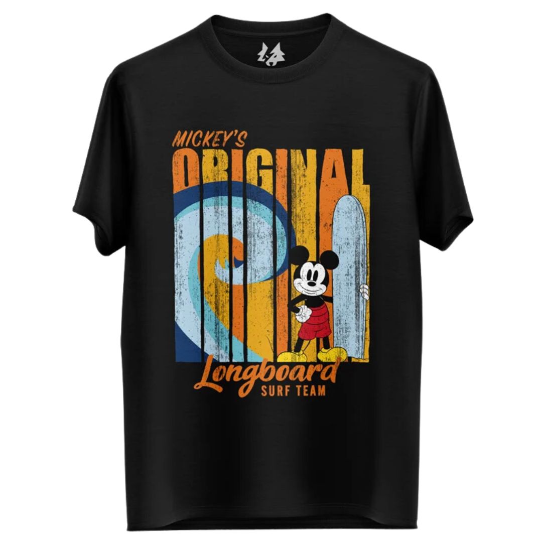 Disney - Mickey's Orginal Longboard Surf Team T-Shirt -Redwolf - India - www.superherotoystore.com