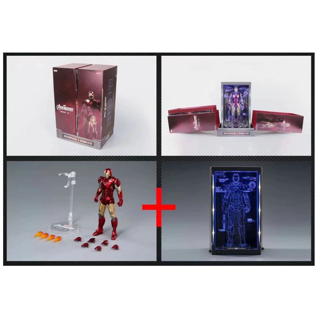 Iron Man Mk6 W Hologram Action Figure By Zd Toys -ZD Toys - India - www.superherotoystore.com