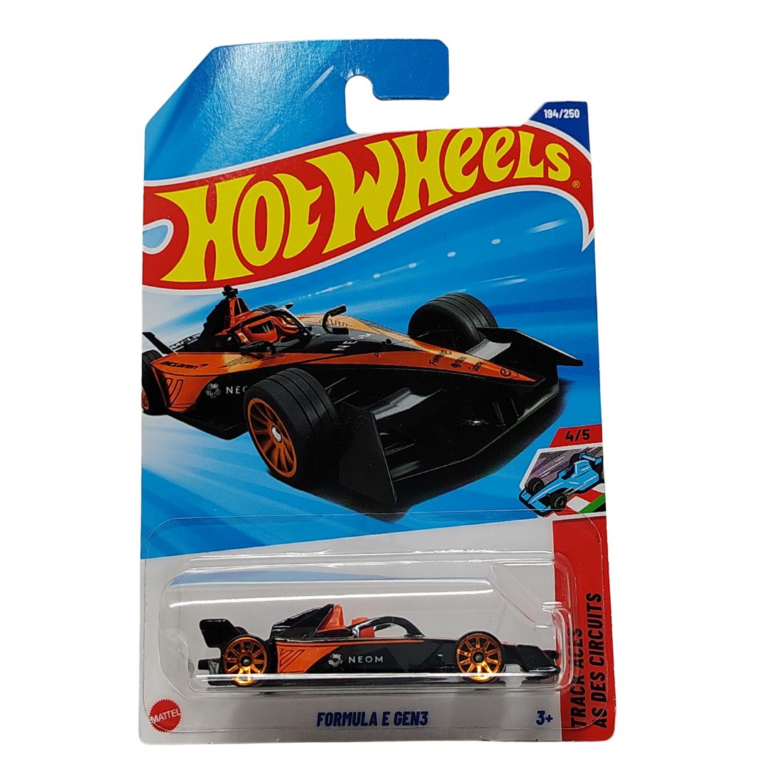 Track Aces Black Formula E Gen3 1:64 Scale Die-Cast Car by Hot Wheels -Hot Wheels - India - www.superherotoystore.com