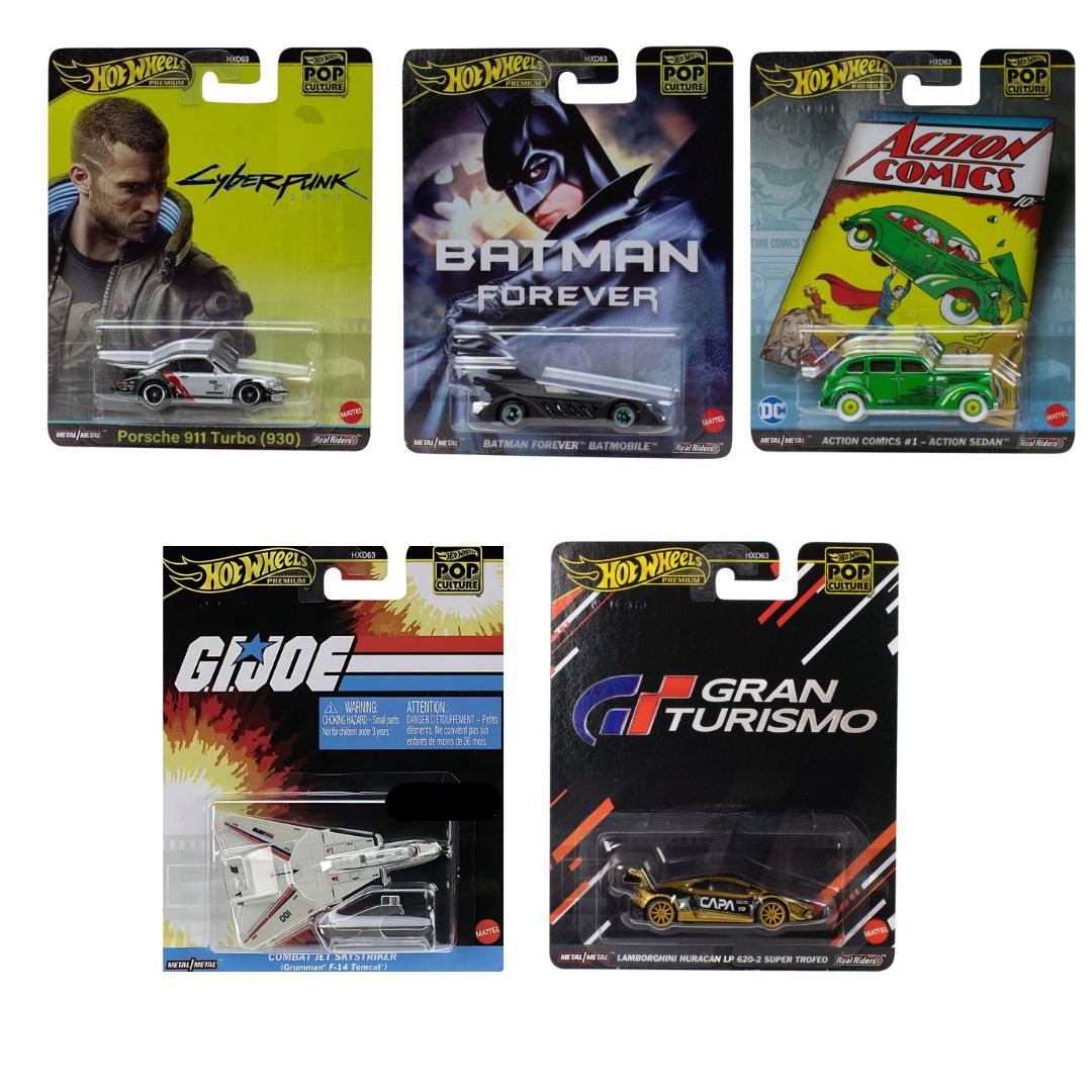 Pop Culture Assortmet 1:64 Scale Die-Cast Assortment Set 3 -Hot Wheels - India - www.superherotoystore.com