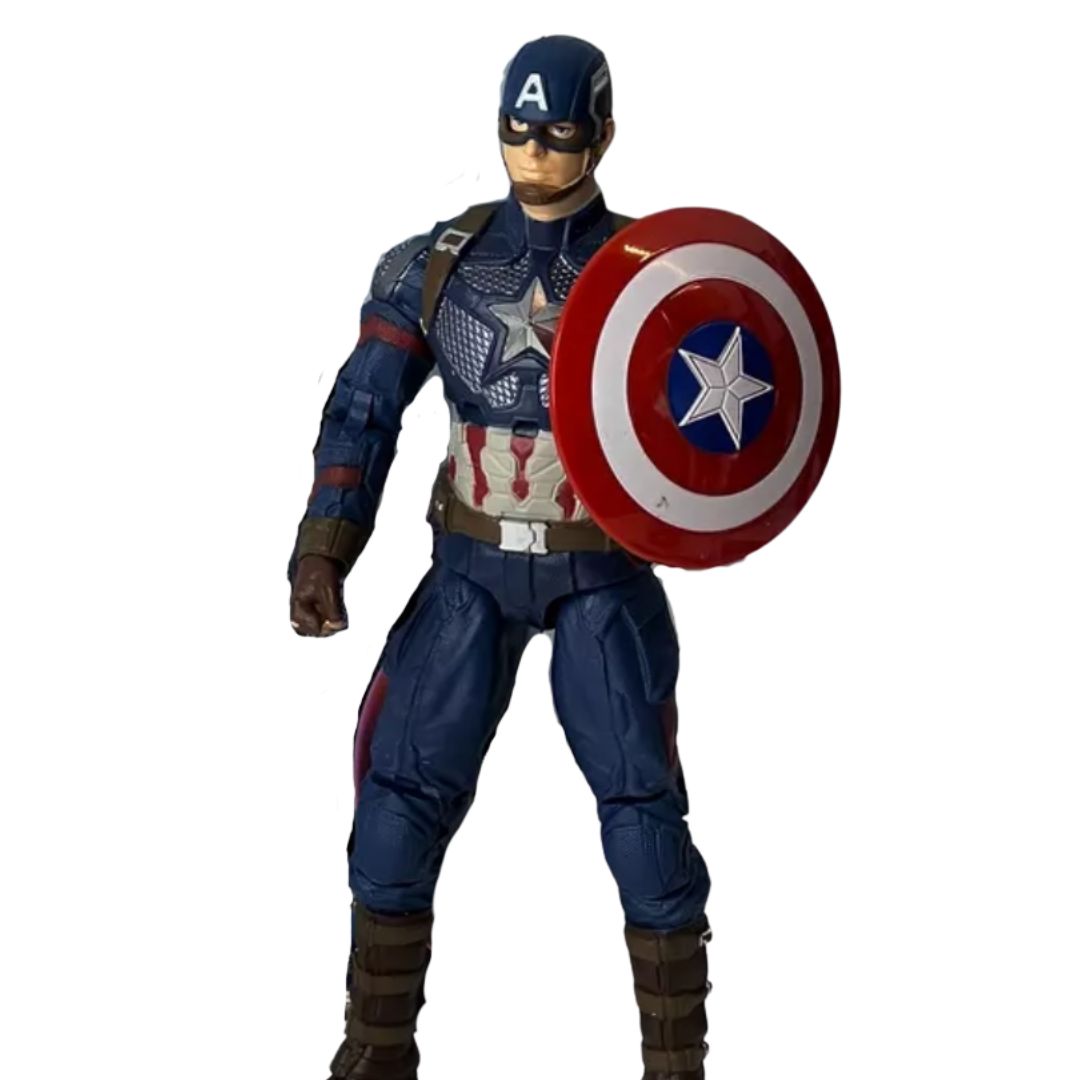 Captain America With Holder-  Series S Action Figure By Zd Toys