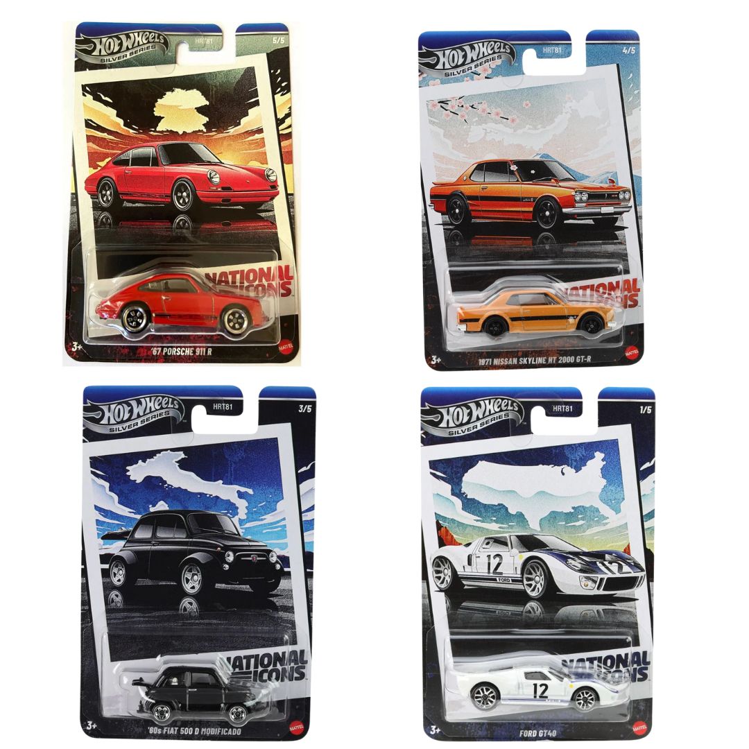Vintage 1:64 Scale Die-Cast Cars Assortment By Hot Wheels