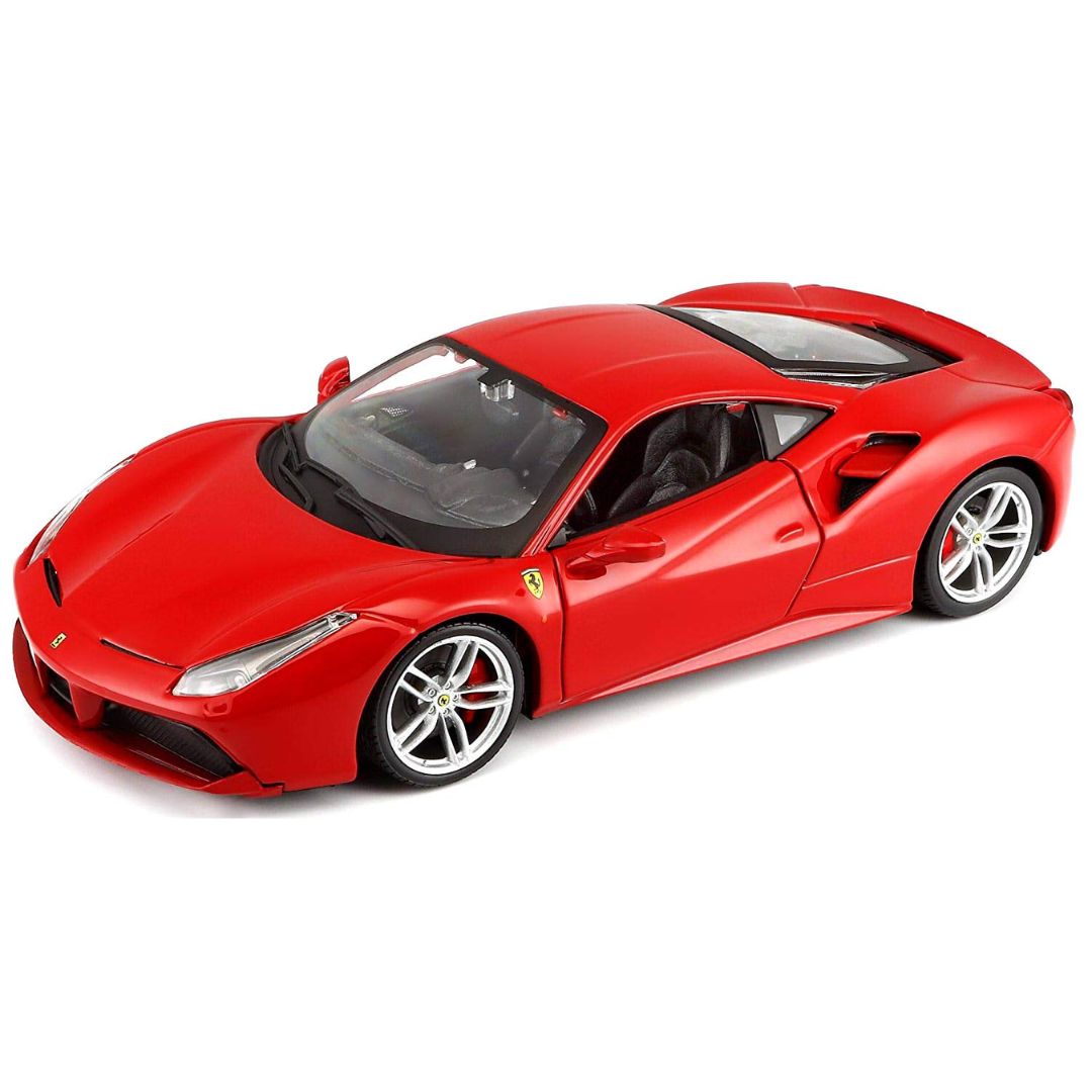 Red Ferrari 488 GTB 1:24 Scale Die-Cast Car By Bburago -Bburago - India - www.superherotoystore.com