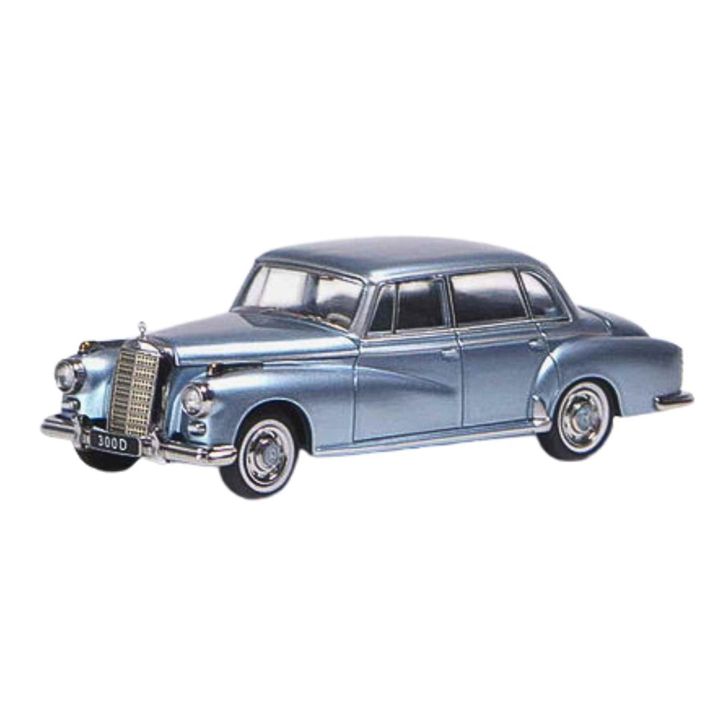 Silver Blue 1959 Mercedes Benz 300D 1:64 Scale Die-Cast Car By GFCC