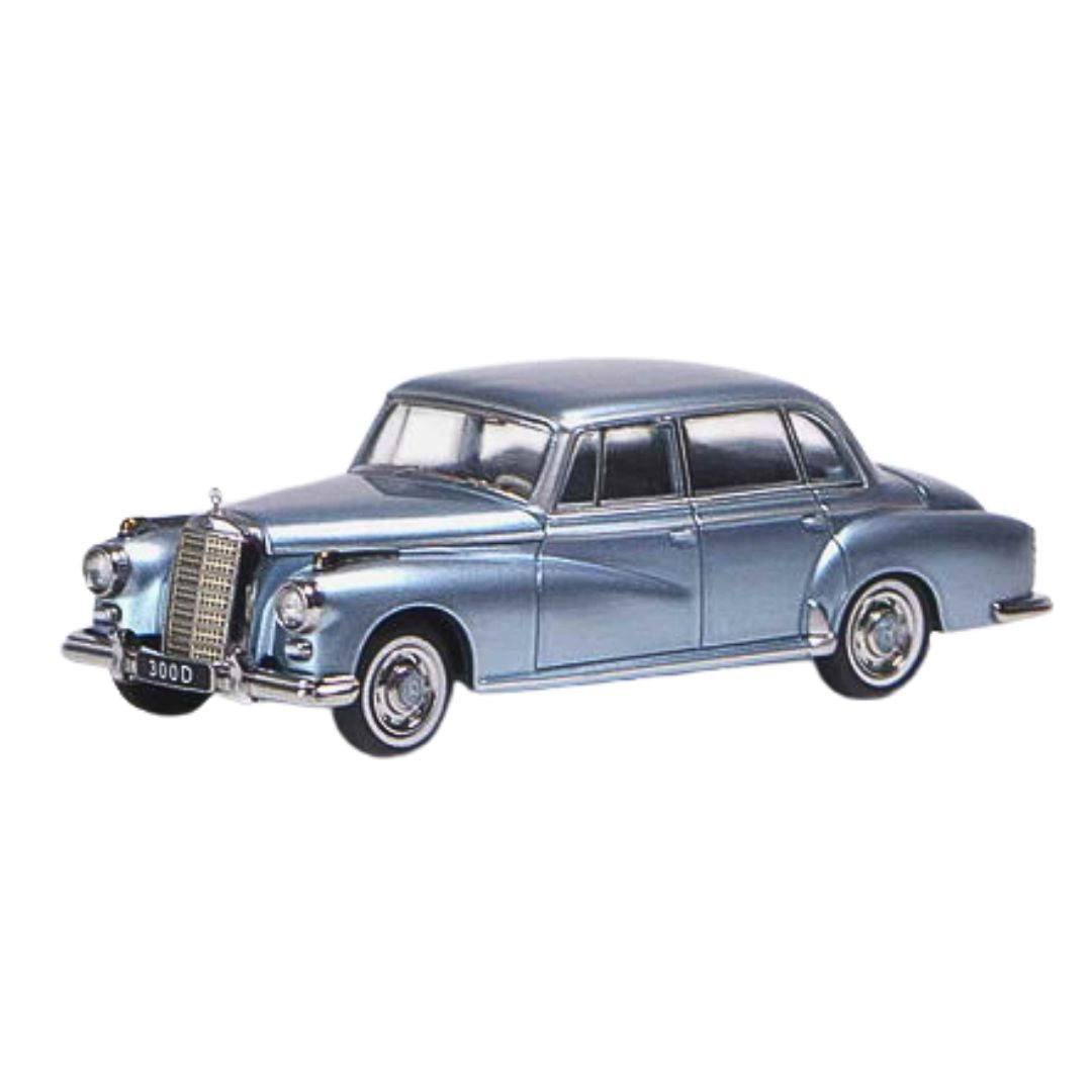 Silver Blue 1959 Mercedes Benz 300D 1:64 Scale Die-Cast Car By GFCC