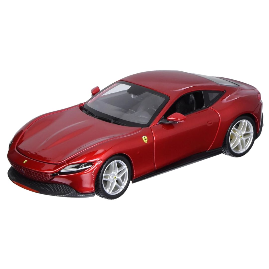 Red Ferrari Roma 1:24 Scale Die-Cast Car By Bburago -Bburago - India - www.superherotoystore.com