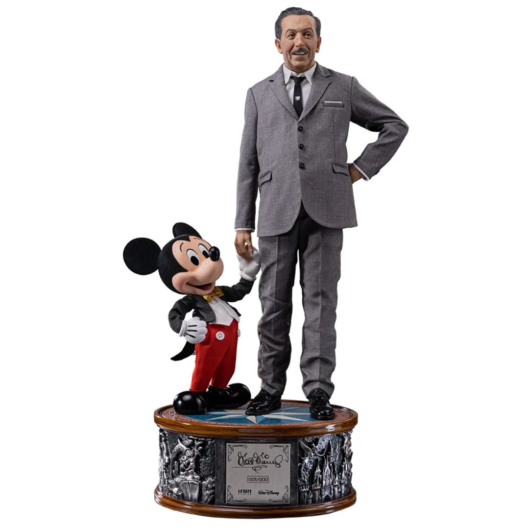 Walt Disney &amp; Mickey Mouse - Disney Classics - Legacy Replica 1/4 Statue By Iron Studios -Iron Studios - India - www.superherotoystore.com
