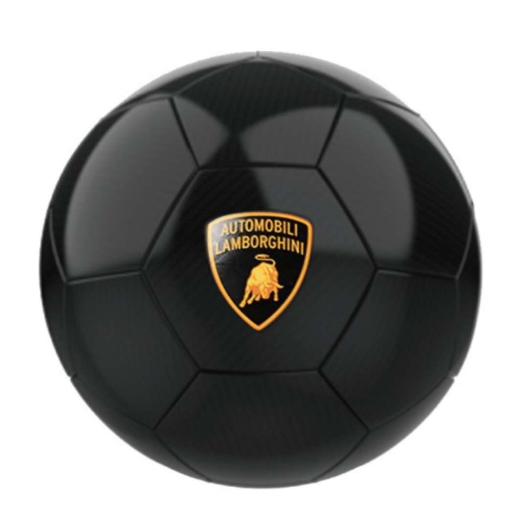 LAMBORGHINI CARBON FIBER SOCCER BALL - BLACK Size 5 by Mesuca -Mesuca - India - www.superherotoystore.com