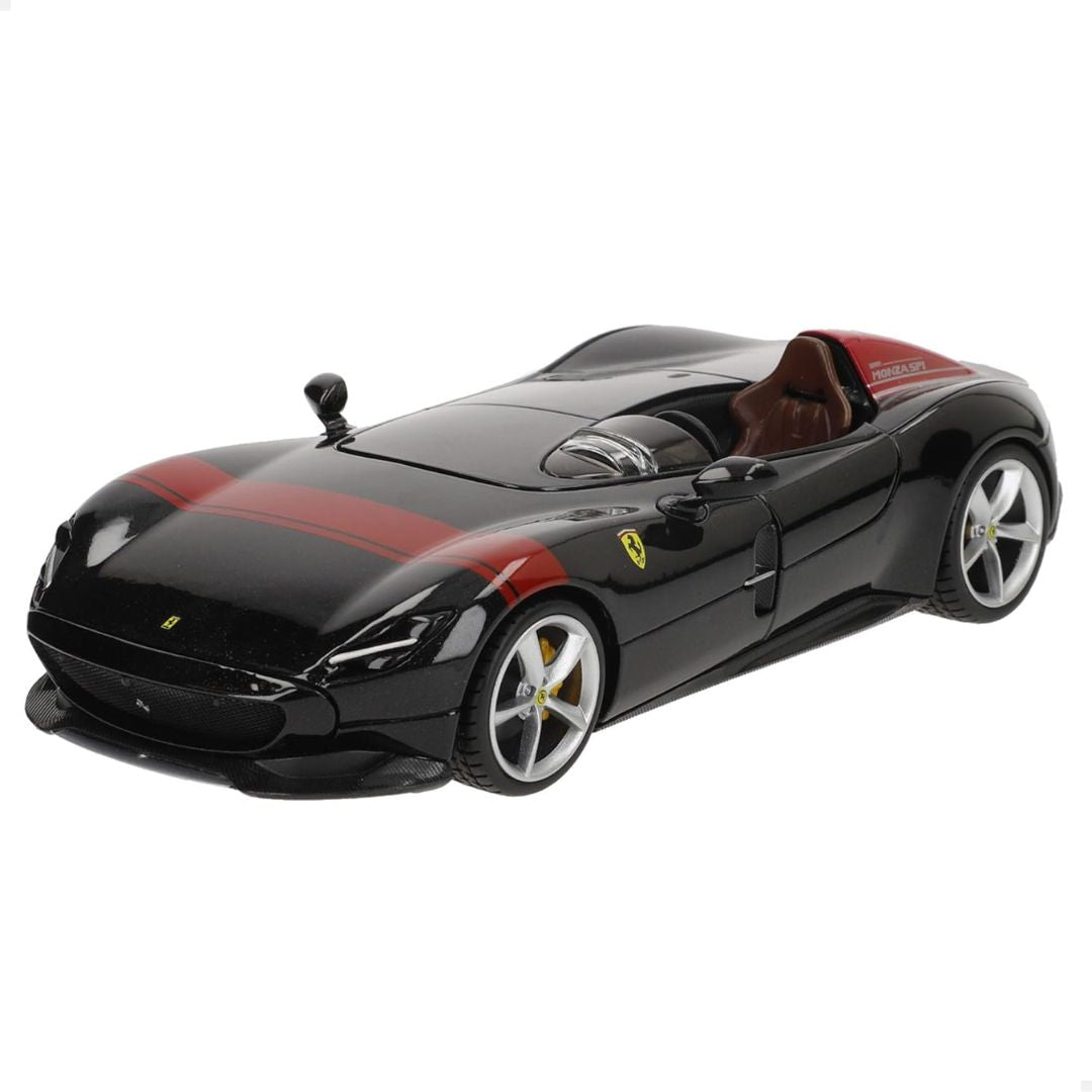 Black Ferrari Monza SP1 1:24 Scale Die-Cast Car By Bburago -Bburago - India - www.superherotoystore.com