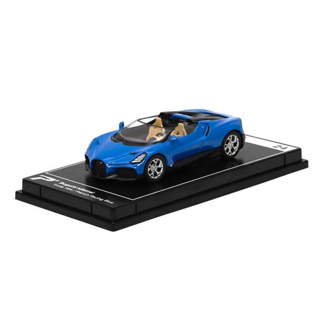 French Racing Blue Bugatti Mistral 1:64 Scale Die-Cast Car By Kinsmart -Kinsmart - India - www.superherotoystore.com