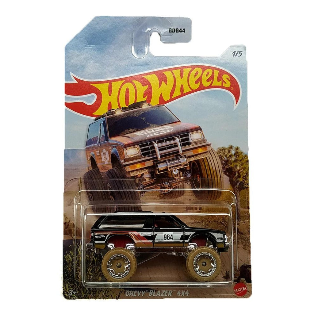Mud Runners Black Chevy Blazer 4X4 1:64 Scale Car by Hot Wheels (1/5) -Hot Wheels - India - www.superherotoystore.com