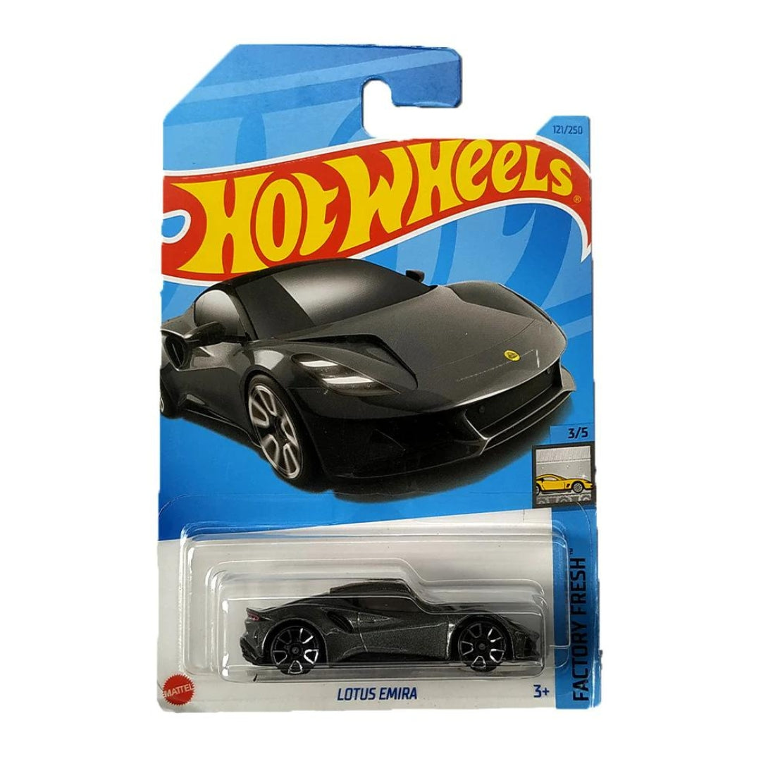 Factory Fresh Grey Lotus Emira (121/250) 1:64 Scale Die-Cast Car By Hot Wheels -Hot Wheels - India - www.superherotoystore.com