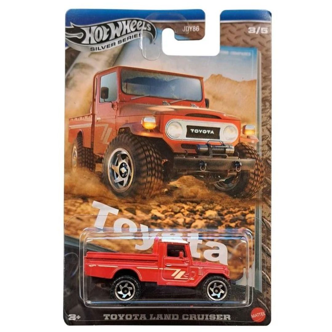 Silver Series Toyota Land Cruiser 1:64 Scale Die-Cast Car by Hot Wheels -Hot Wheels - India - www.superherotoystore.com