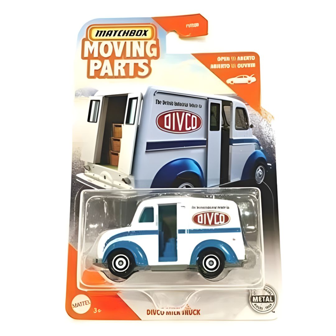 Moving Parts Divco Milk Truck 1:64 Scale Car By Matchbox