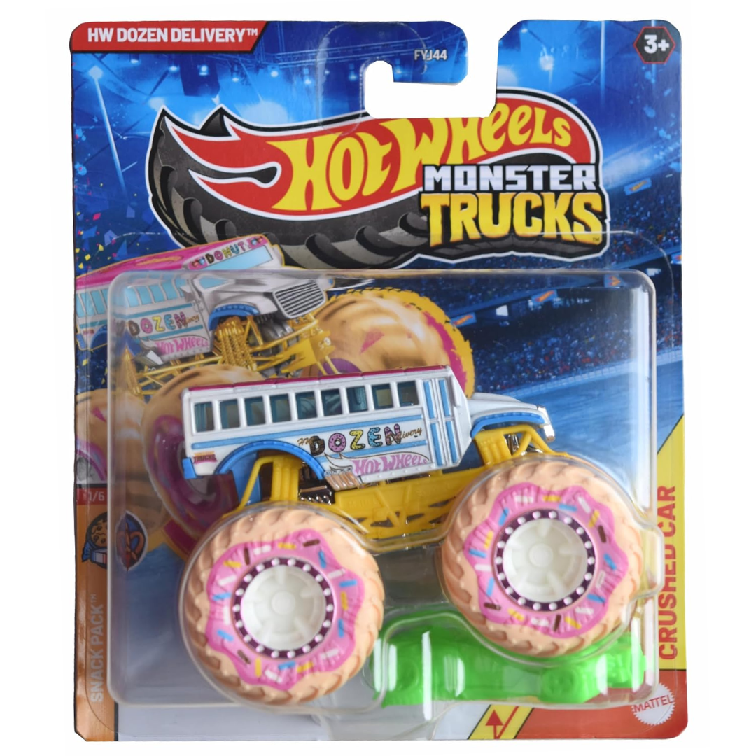 White HW Dozen Delivery Monster Truck by Hot Wheels