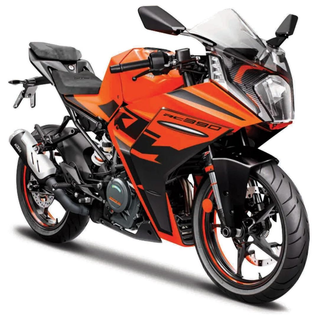 2022 Orange KTM RC 390 1:18 Scale MODEL Die-cast Bike By Maisto -Maisto - India - www.superherotoystore.com