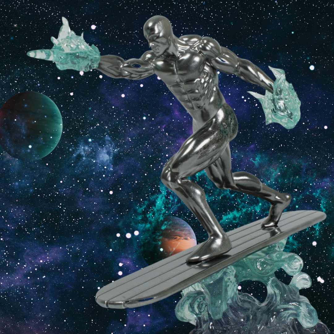 Marvel Comic Silver Surfer Statue by Diamond Gallery -Diamond Gallery - India - www.superherotoystore.com