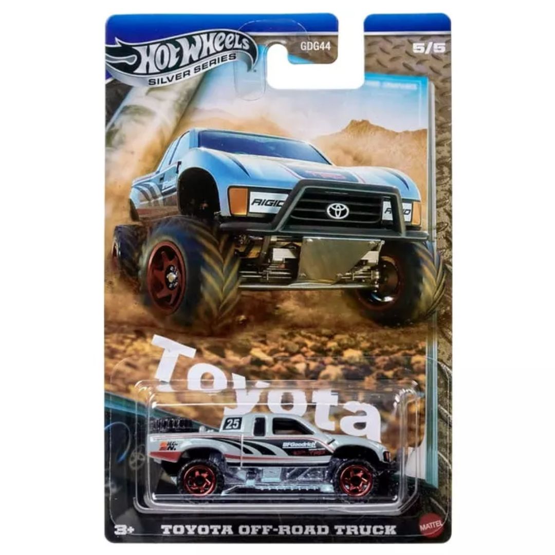 Silver Series Toyota Off-Road Truck 1:64 Scale Die-Cast Car by Hot Wheels -Hot Wheels - India - www.superherotoystore.com