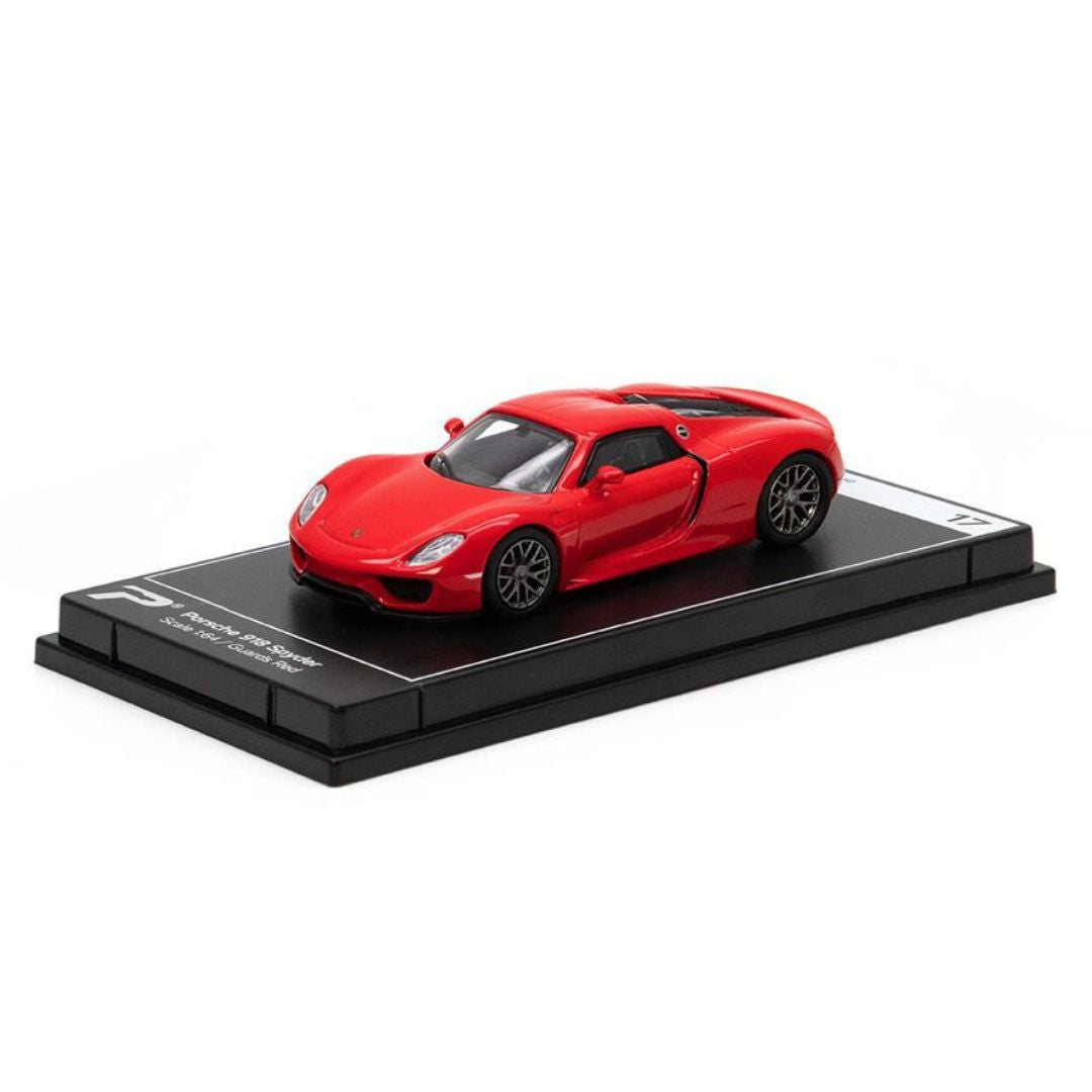 Guards Red Porsche 918 Spyder 1:64 Scale Die-Cast Car By Kinsmart -Kinsmart - India - www.superherotoystore.com