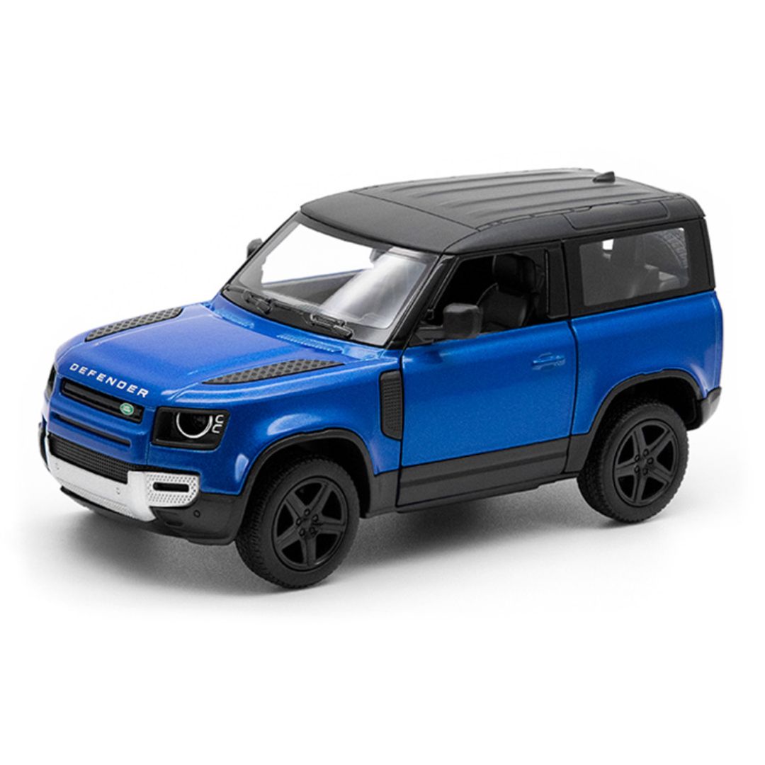 Blue Land Rover Defender 90 1:36 Scale Die-Cast Car By Kinsmart -Kinsmart - India - www.superherotoystore.com