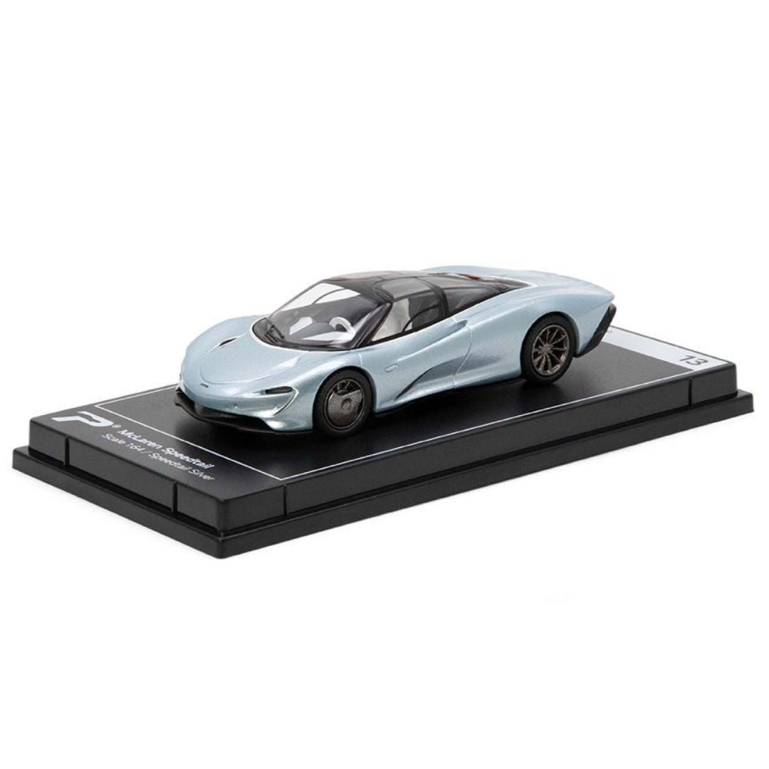 Speedtail Silver McLaren Speedtail 1:64 Scale Die-Cast Car By Kinsmart -Kinsmart - India - www.superherotoystore.com