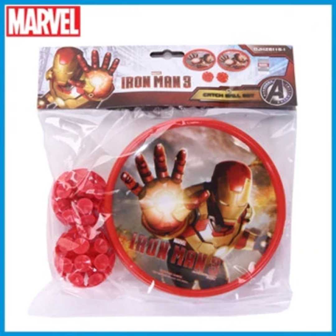 MARVEL IRON MAN CATCH BALL SET (TWO BALL TWO PLATES) - RED By Mesuca -SAMEO - India - www.superherotoystore.com
