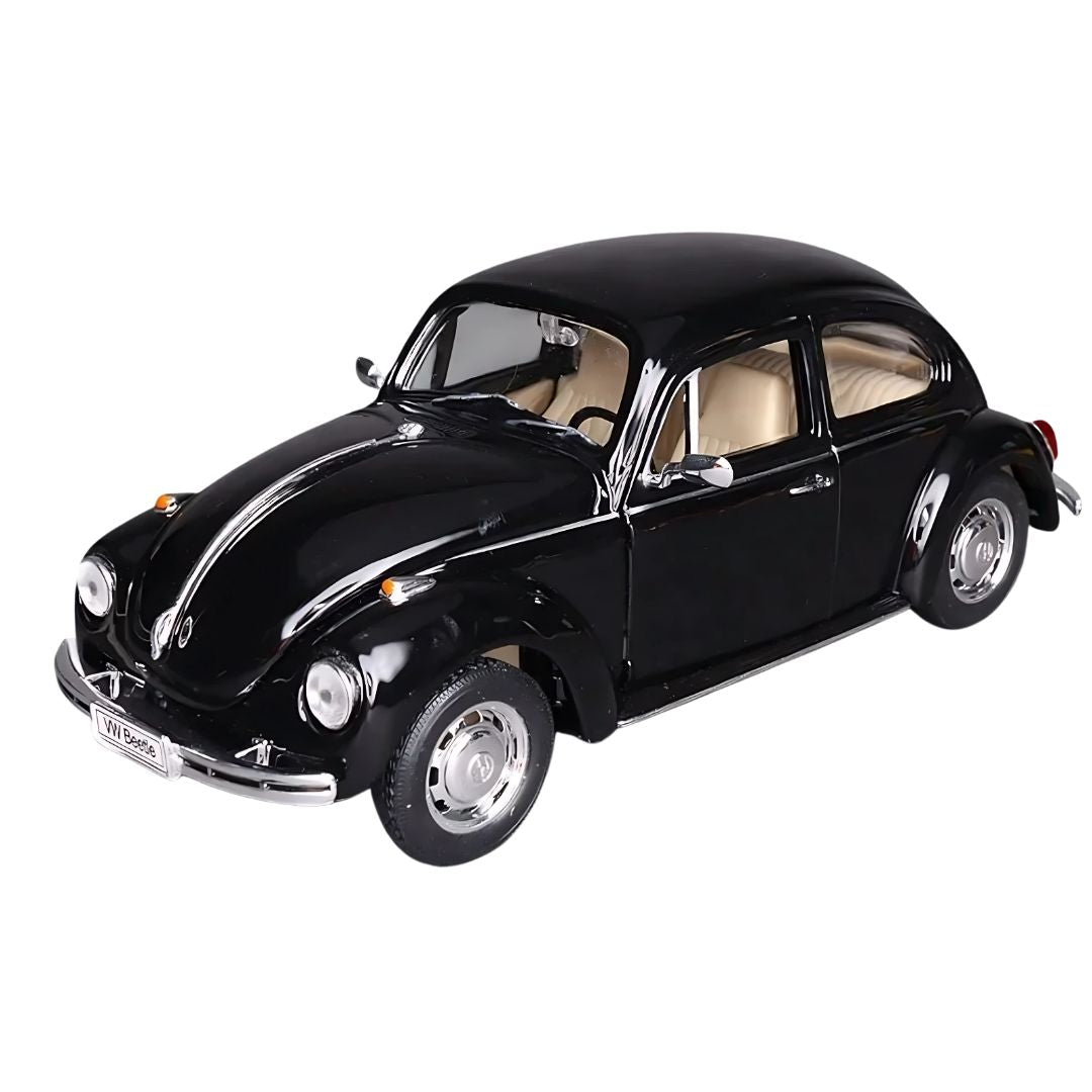 Black Volkswagen Beetle 1:24 Scale Die-Cast Car By Welly -Welly - India - www.superherotoystore.com