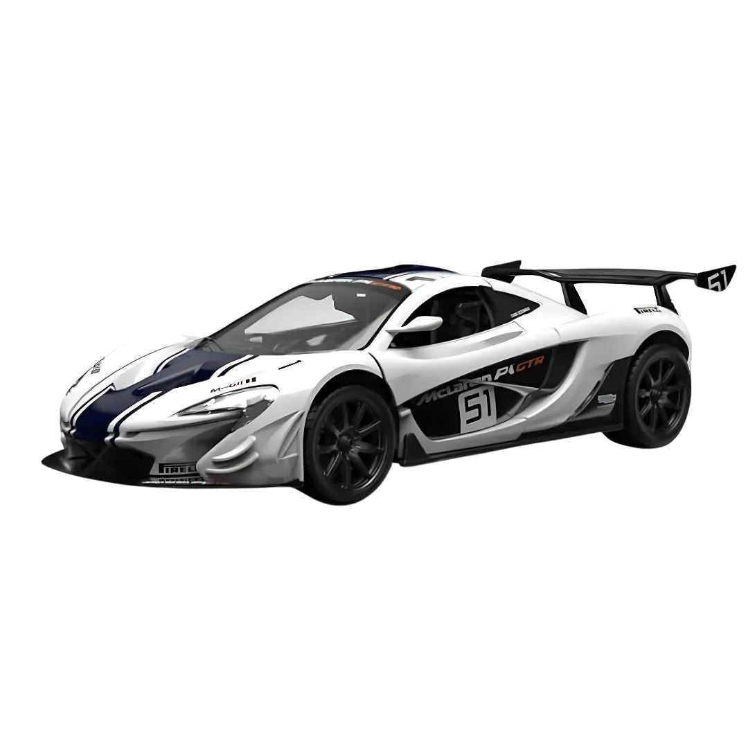 White Mclaren P1 1:24 Scale Die-Cast Car By Joy Junction