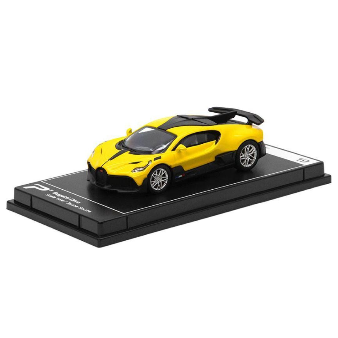 Yellow Bugatti Divo 1:38 Scale Die-Cast Car By Kinsmart -Kinsmart - India - www.superherotoystore.com