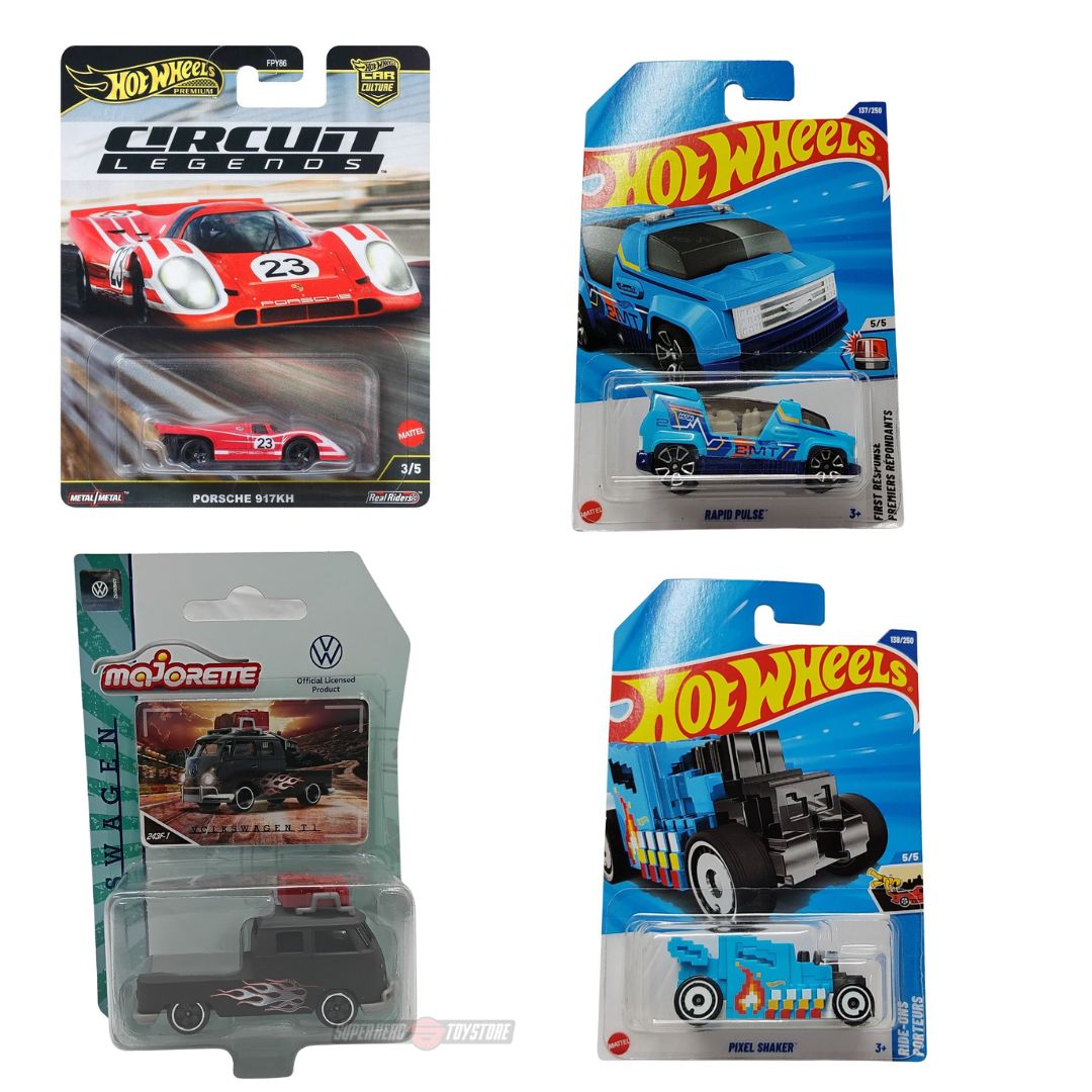 Hot Wheels & Majorette 1:64 Scale Die-Cast Car Case