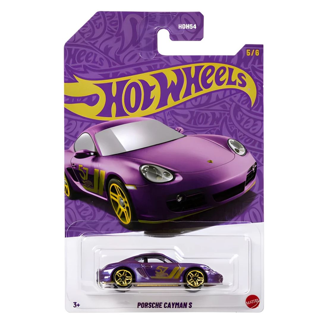 Pearl &amp; Chrome Assortment Porsche Cayman S 1:64 Scale Die-Cast Car by Hot Wheels