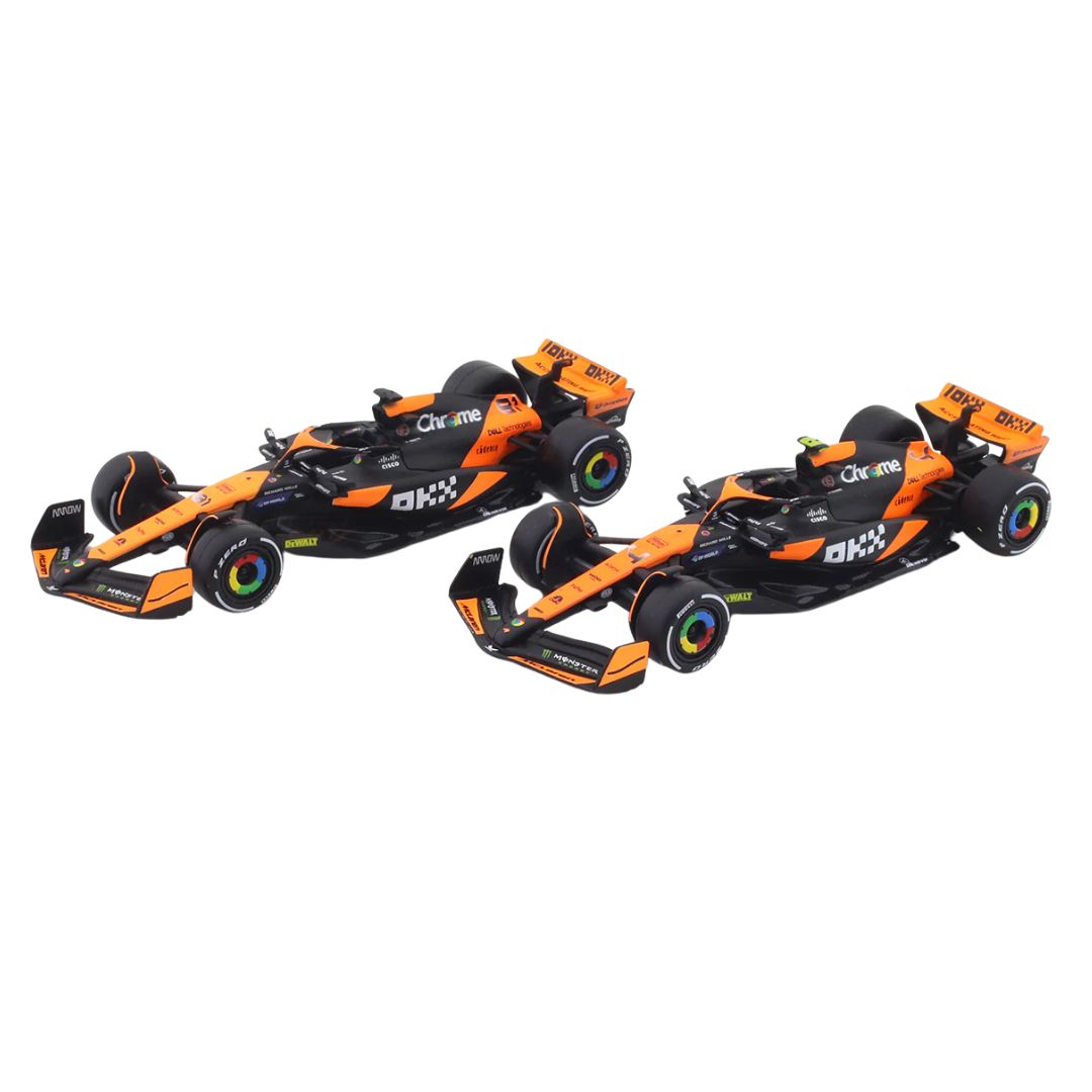 2024 MCLAREN MCL38 1:43 Scale Formula 1 diecast Set by Bburago -Bburago - India - www.superherotoystore.com