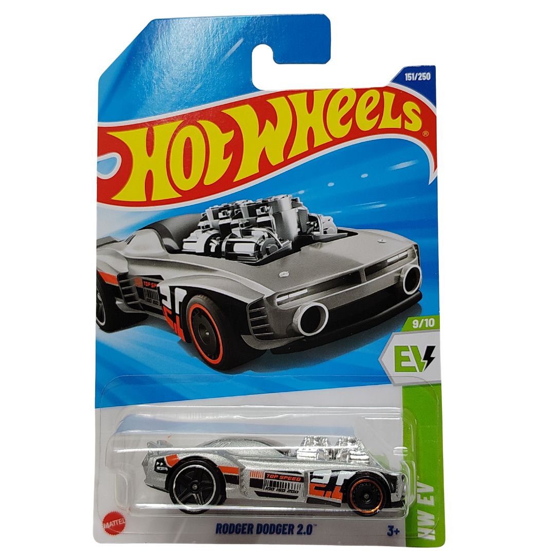 HW EV Silver Rodger Dodger 2.0 1:64 Scale Die-Cast Car by Hot Wheels -Hot Wheels - India - www.superherotoystore.com