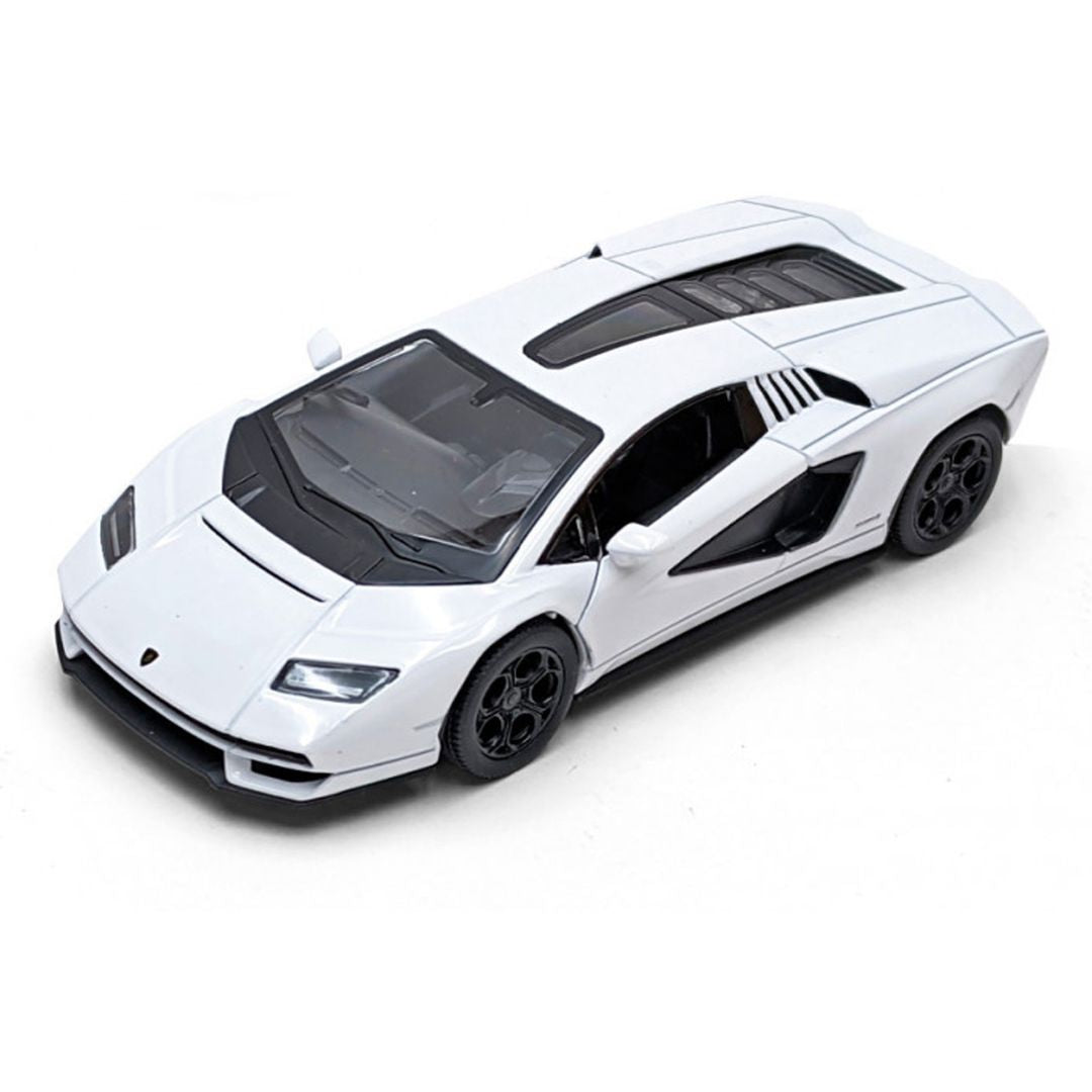 White Lamborghini Countach LPI 800-4 1:38 Scale Die-Cast Car By Kinsmart -Kinsmart - India - www.superherotoystore.com