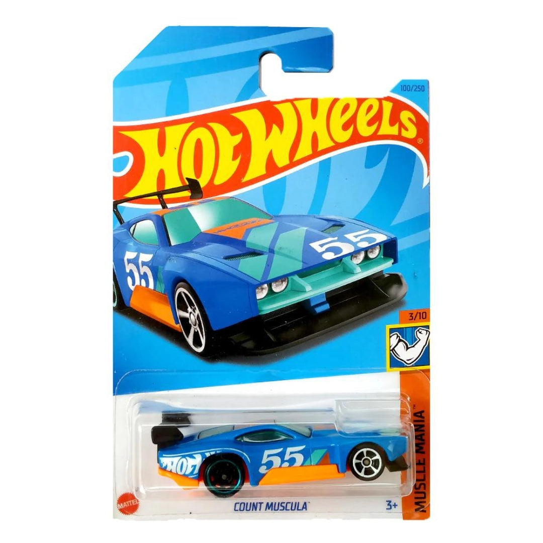 Blue Muscle Mania Counts Muscula (100/250) Die-Cast Car By Hot Wheels -Hot Wheels - India - www.superherotoystore.com