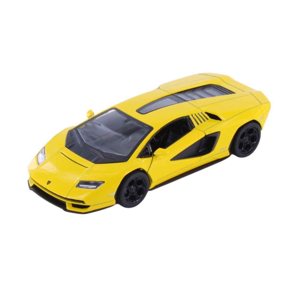 Yellow Lamborghini Countach LPI 800-4 1:38 Scale Die-Cast Car By Kinsmart -Kinsmart - India - www.superherotoystore.com