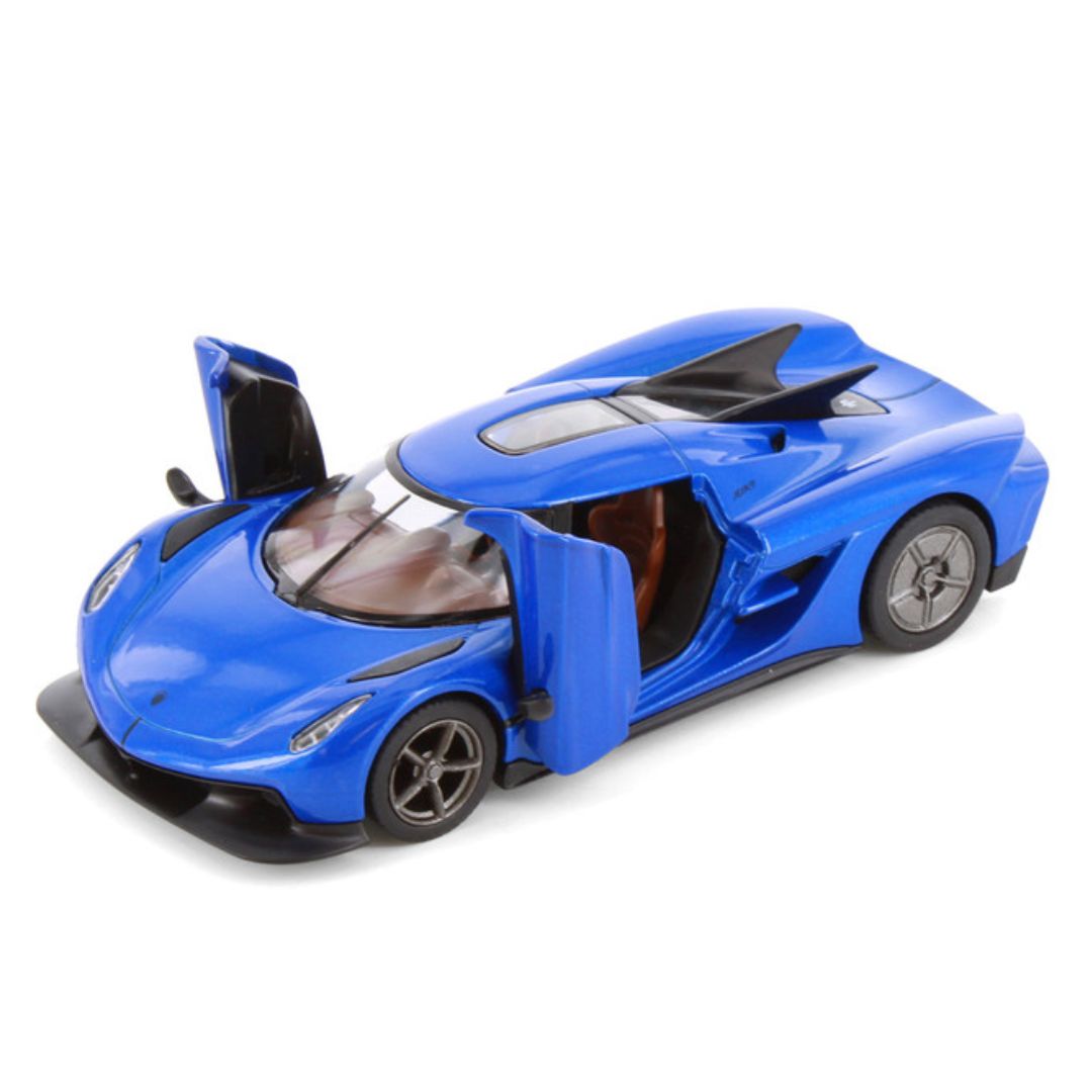 Blue Koenigsegg Jesko Absolut 1:36 Scale Die-Cast Car By Kinsmart -Kinsmart - India - www.superherotoystore.com