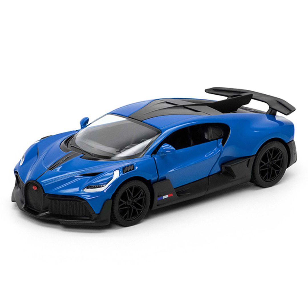 Blue Bugatti Divo 1:38 Scale Die-Cast Car By Kinsmart -Kinsmart - India - www.superherotoystore.com