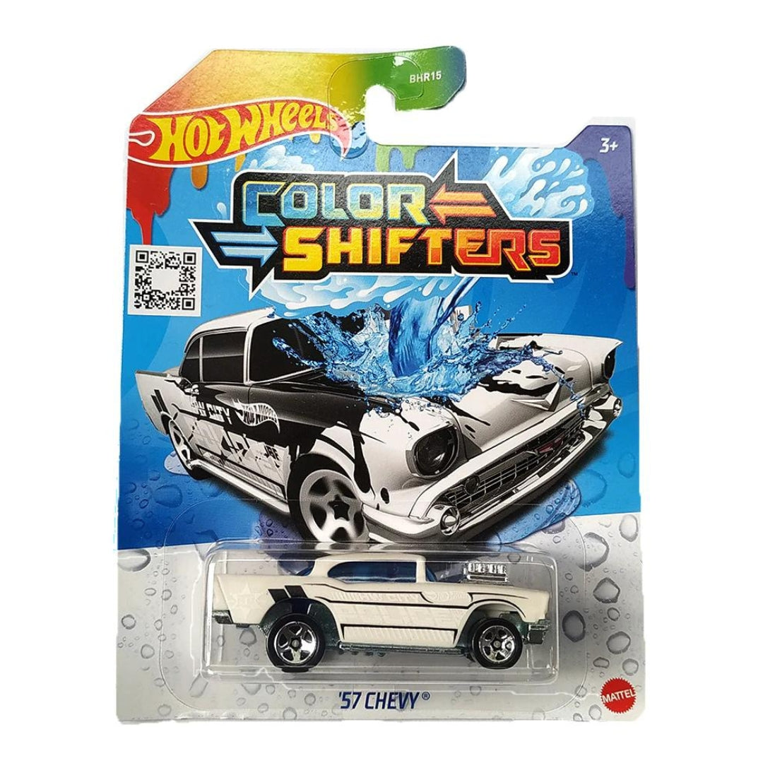 Colour Shifters White 57 Chevy 1:64 Scale Die-Cast Car by Hot Wheels -Hot Wheels - India - www.superherotoystore.com