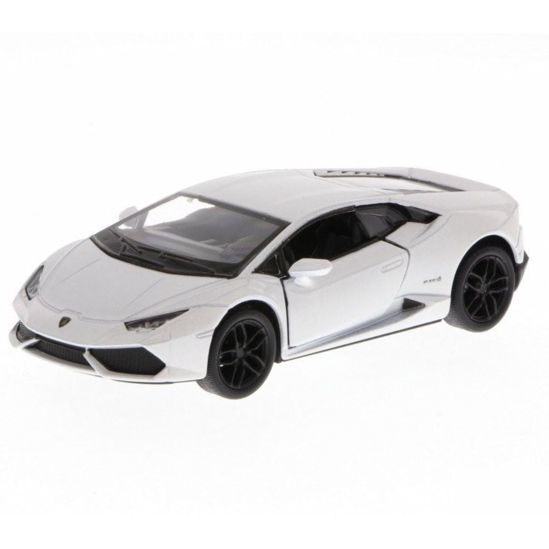White Lamborghini Huracan LP 610-4 1:36 Scale Die-Cast Car By Kinsmart -Kinsmart - India - www.superherotoystore.com