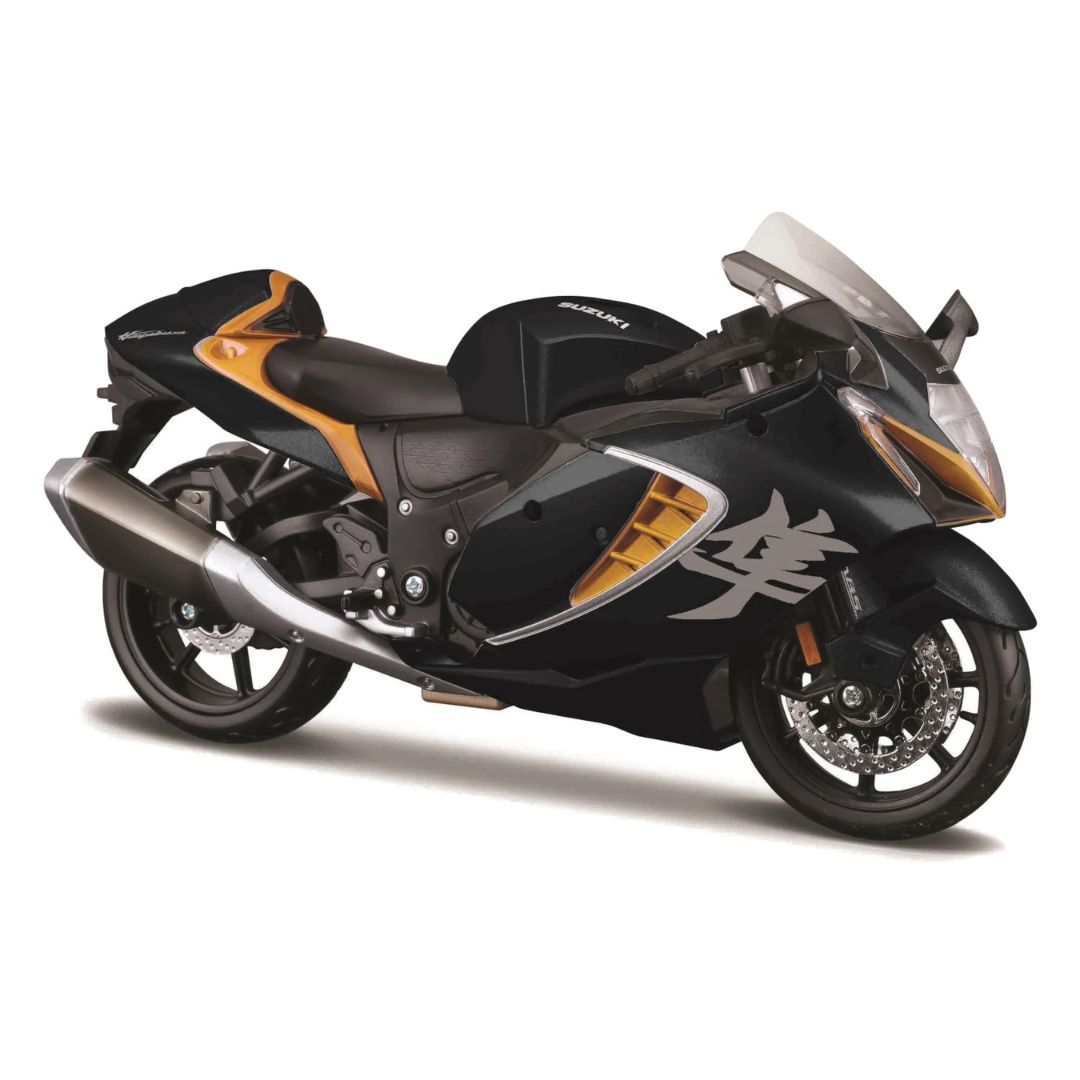 Black Suzuki Hayabusa 1:12 Scale MODEL Die-cast Bike By Maisto -Maisto - India - www.superherotoystore.com