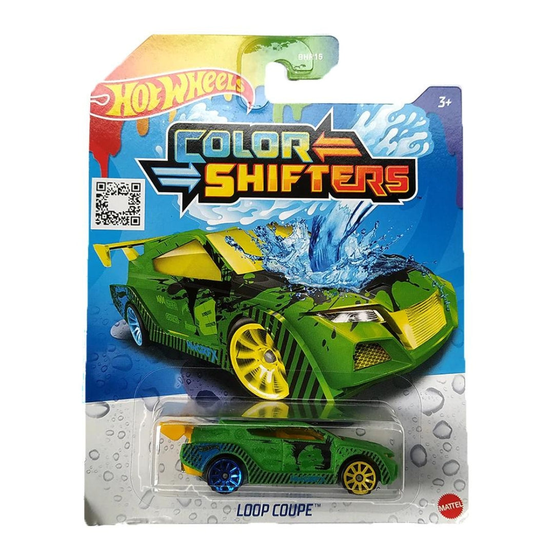 Colour Shifters Green Loop Coupe 1:64 Scale Die-Cast Car by Hot Wheels -Hot Wheels - India - www.superherotoystore.com