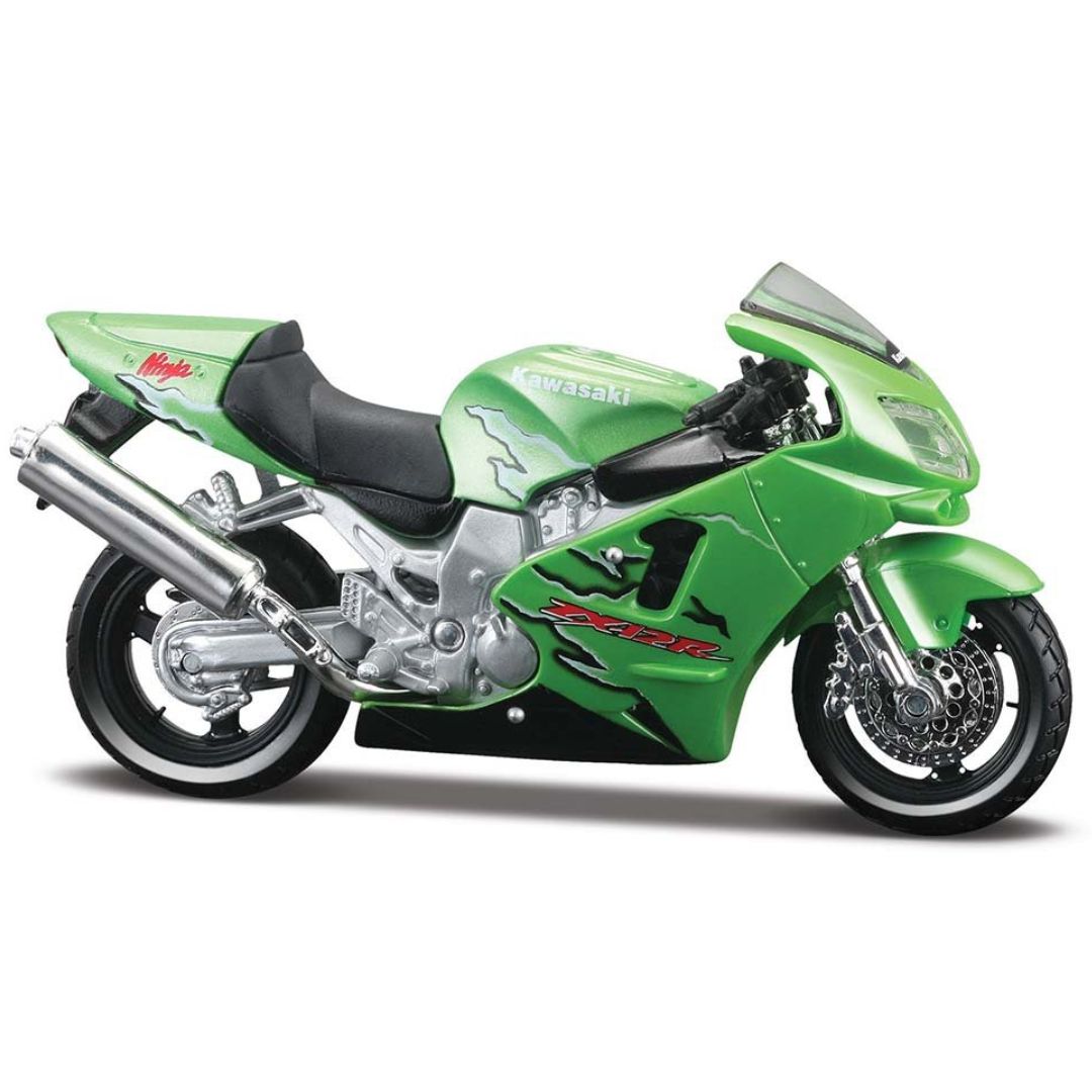 Green Kawasaki Ninja ZX-12R 1:18 Scale Bike by Maisto -Maisto - India - www.superherotoystore.com
