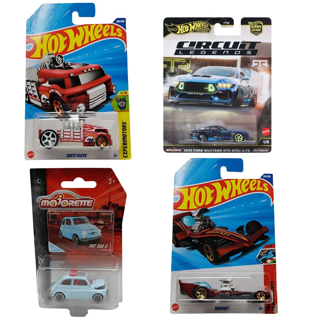 Hot Wheels &amp; Majorette 1:64 Scale Die-Cast Car Case
