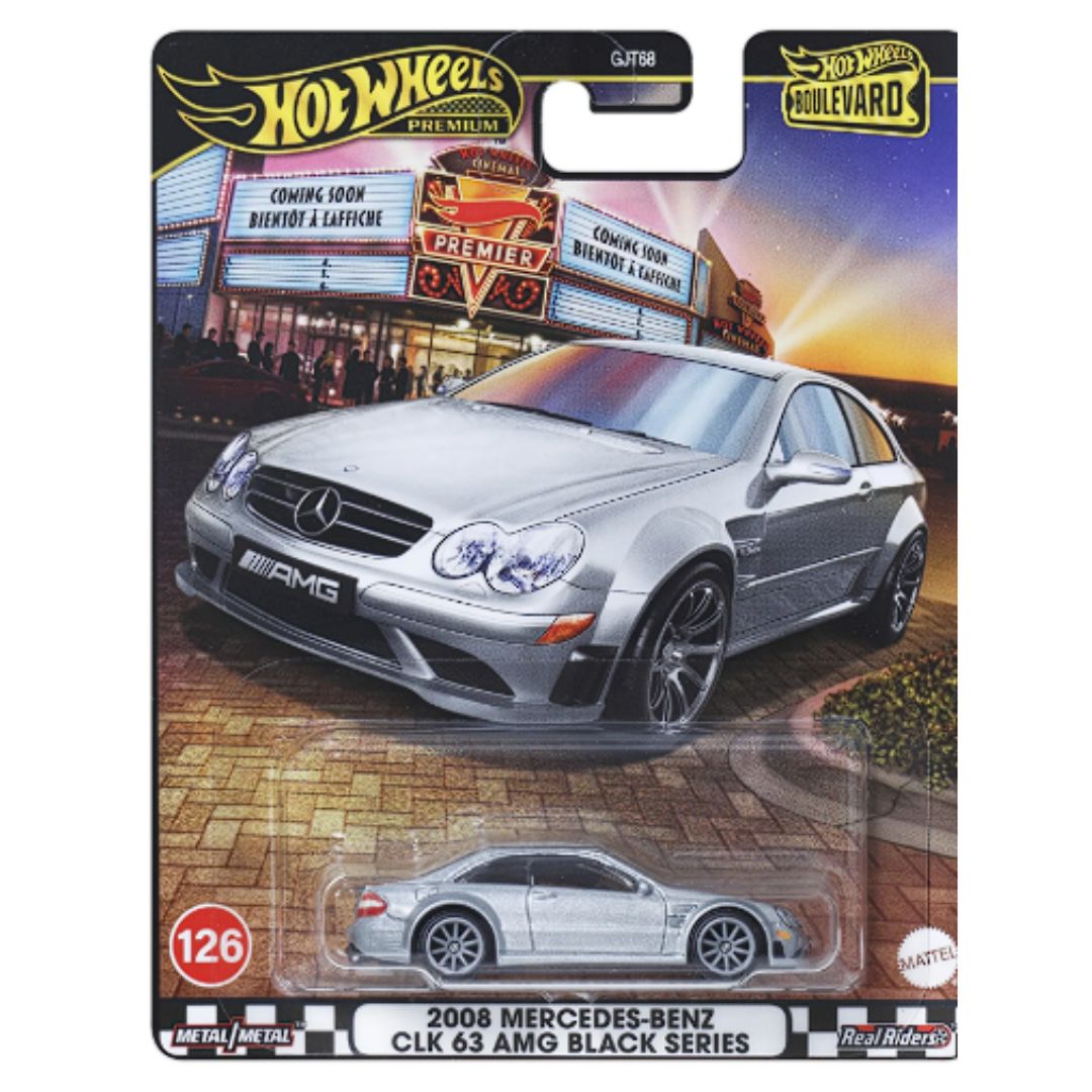 Boulevard Assortmet 2008 Mercedes-Benz CLK 63AMG Black Series 1:64 Scale Die-Cast Car by Hot Wheels