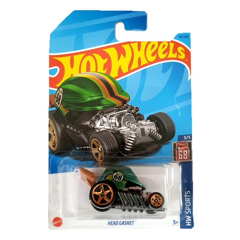 HW Sport Green Head Gasket (90/250) 1:64 Scale Die-Cast Car by Hot Wheels -Hot Wheels - India - www.superherotoystore.com