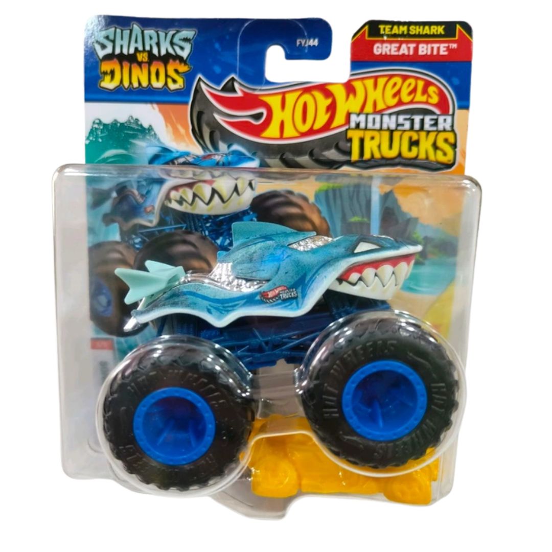 Shark Vs Dinos Great Bite Monster Truck by Hot Wheels