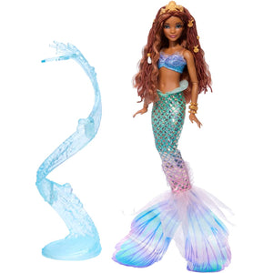 Disney the Little Mermaid Deluxe Mermaid Ariel Doll With Hair Beads And Stand by Mattel -Mattel - India - www.superherotoystore.com