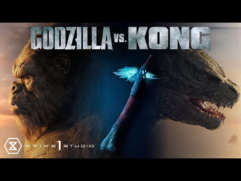 Life Size Bust Godzilla Vs Kong (Film) Kong Statue By Prime1 Studios